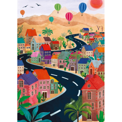 现货包邮 法国进口 Pieces and Peace 小众质感拼图 在路上 500片