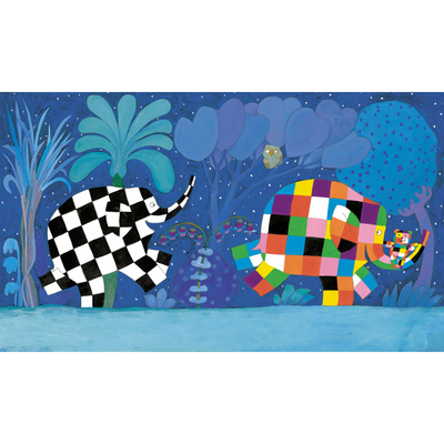 绝版现货 日本进口Ensky拼图 Artbox 花格子大象艾玛 300片