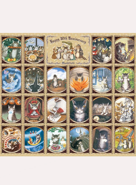 绝版 日本YANOMAN进口拼图 Wachifield达洋猫30周年纪念版 1500片