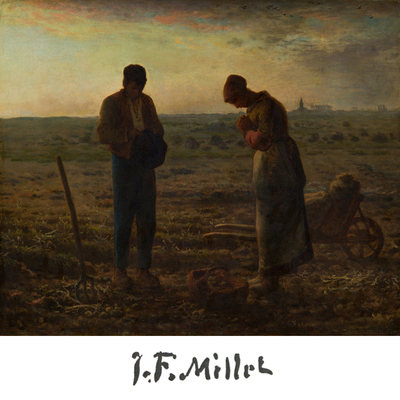 绝版 Central Hobby 日本拼图 Jean Francois Millet 晚钟 750片