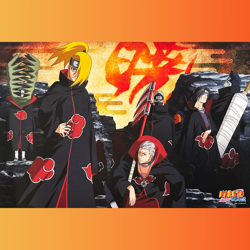 绝版 日本Artbox进口拼图 Ensky 动漫 火影忍者“晓”集结 1000片