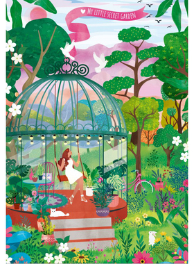 现货 法国 Pieces Peace 进口小众拼图 我的小小秘密花园 1000片