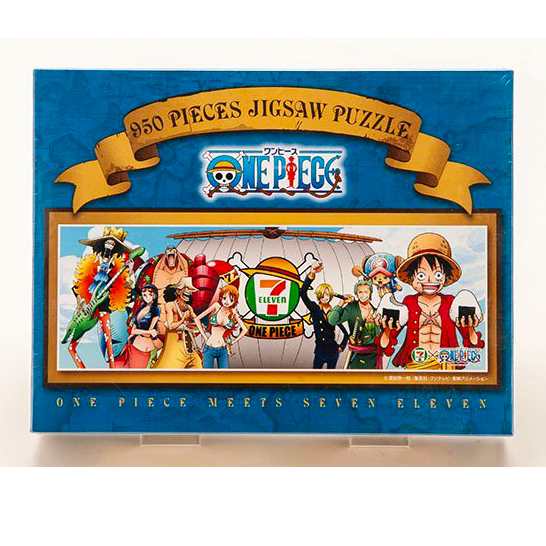 绝版现货 限定版 日本进口拼图 海贼王ONE PIECE x 711便利 950片