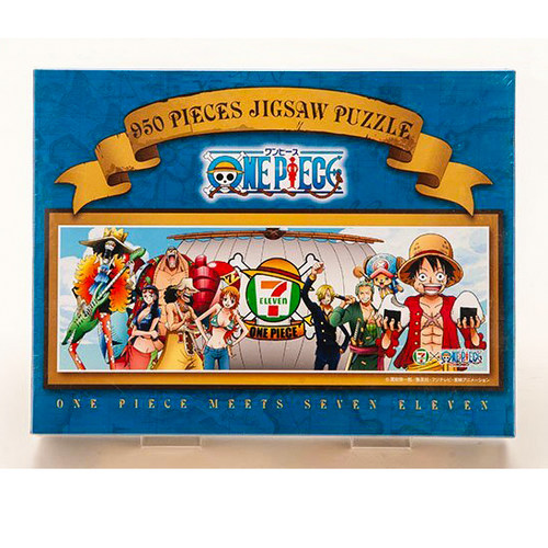 绝版现货 限定版 日本进口拼图 海贼王ONE PIECE x 711便利 950片