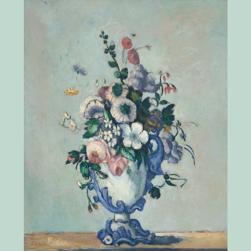 意大利Mondo进口拼图 Cézanne 洛可可花瓶中的鲜花 1000片+相框