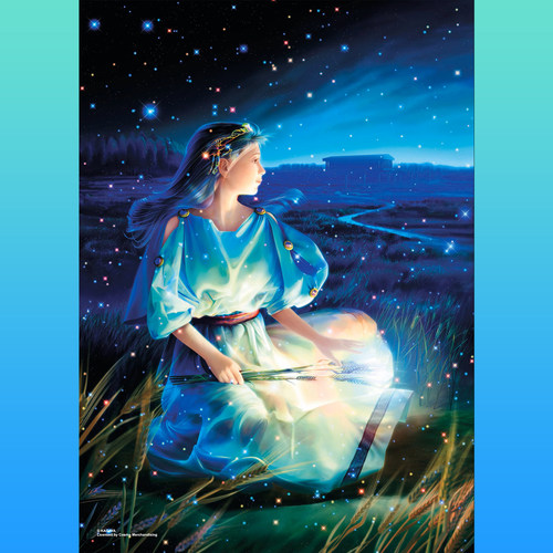 绝版现货 日本YANOMAN进口拼图 夜光 KAGAYA 星座 处女座 500片