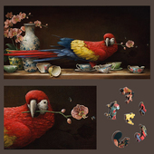 鹦鹉 绝版 360片 Fragile Habitat 现货 美国ARTIFACT进口木质拼图