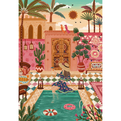 现货 法国 Pieces & Peace 进口小众质感拼图 逃离摩洛哥 1000片