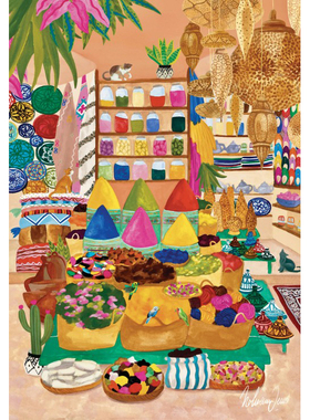 现货 法国进口小众拼图 Pieces and Peace 香料市场 1000片