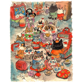 绝版 泡面 现货 限定款 JP平面塑料拼图 今儿打游戏 2000片