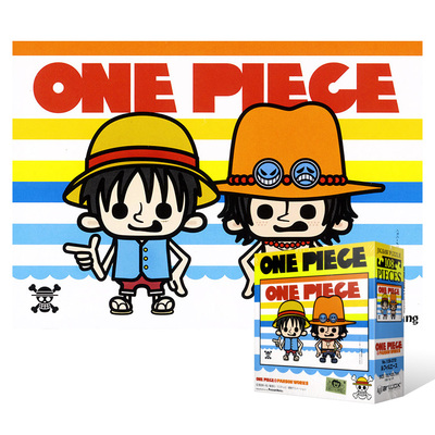 绝版现货 日本ENSKY进口拼图 海贼王 路飞与艾斯 Q版豆豆眼 108片