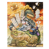 JP平面塑料拼图 兔爷吉祥 国潮 大渣熊 风回路转 2000片 3djp