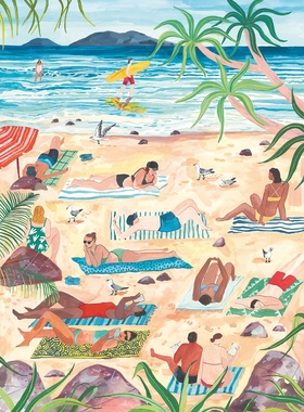 现货 Pieces Peace 法国进口拼图 小众质感拼图 沙滩时光 1000片