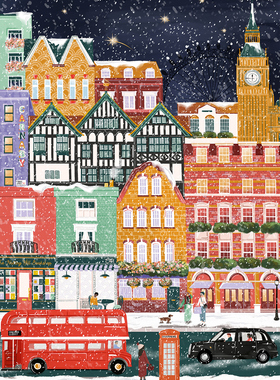 现货 法国 Pieces and Peace 进口小众质感拼图 伦敦圣诞夜 1000