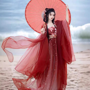 日常可穿绝美女士改良古装上班可以穿着的汉服全套古装一整套装夏