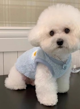 狗狗衣服秋冬装猫咪马甲加绒泰迪比熊博美小型幼犬贵宾雪纳瑞外套