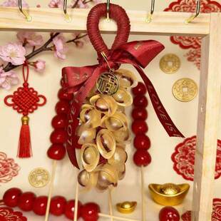 新年水晶金元宝手工香皂整串挂件肥皂礼盒结婚伴手礼乔迁新居礼物