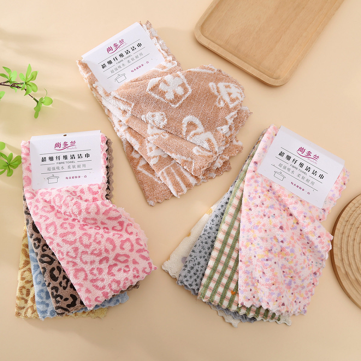 印花抹布厨房专用洗碗布强力去污吸水不易掉毛清洁布家用擦桌毛巾,家庭/个人清洁工具,抹布,淘宝优惠券,粉丝福利购,淘宝优惠卷