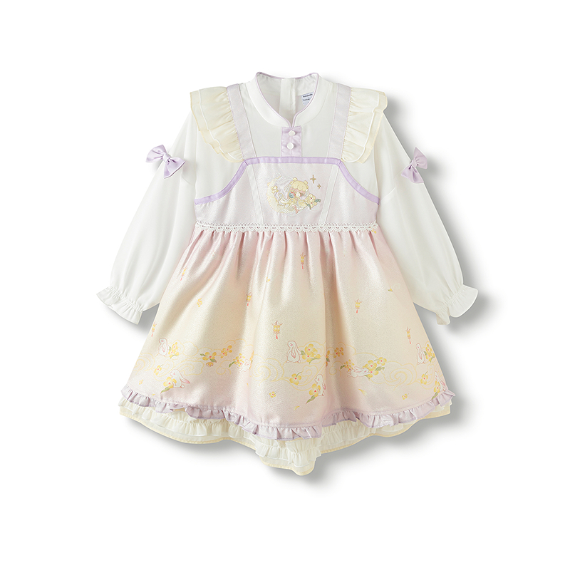 巴拉巴拉汉服女童改良襦裙国风