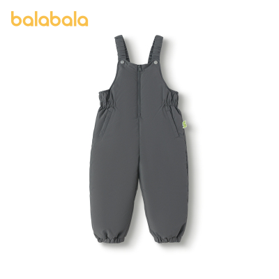 巴拉巴拉长裤男童羽绒裤背带裤子