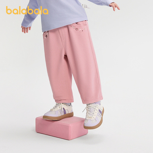 【minkmui联名商场同款】巴拉巴拉女童长裤秋冬2025新款休闲裤潮