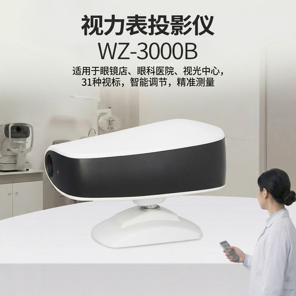 维真WZ-3000B验光投影仪超清LED冷光源 31种眼科标准视标视力表