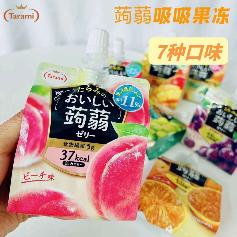 日本进口蒟蒻果汁吸吸果冻
