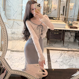 杜总家 知世欧尼*原创轻熟姐姐风套装包臀收腰温柔气质吊带连衣裙