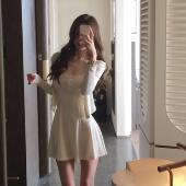 杜总家 连衣裙 原创纯欲清纯感白月光初恋套装 初次约会 小白花