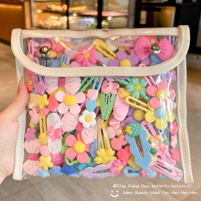 儿童多巴胺彩色刘海发夹2025新款女童可爱侧边碎发bb夹子发卡头饰