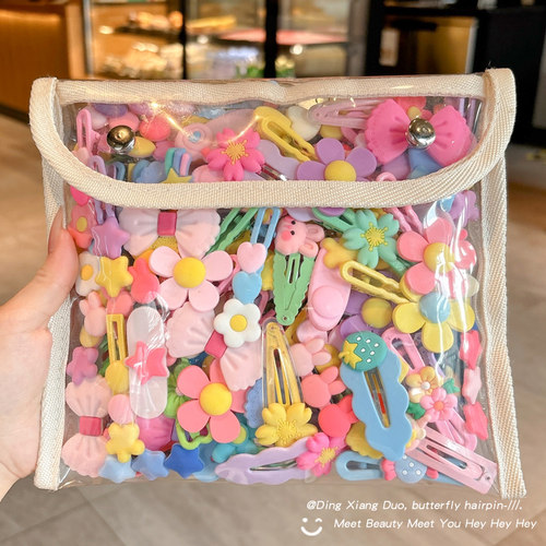 儿童多巴胺彩色刘海发夹2025新款女童可爱侧边碎发bb夹子发卡头饰