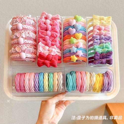 儿童发绳2025新款蝴蝶结橡皮筋女童不伤发头绳高弹力马尾发圈头饰
