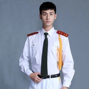 新选军乐b队礼服衬衣夏文工团演出服鼓号队仪仗队升旗手鼓乐团服