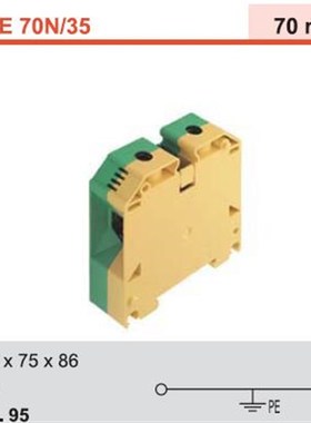 专业WPE 70N/35 原装F接线端子 9512200000