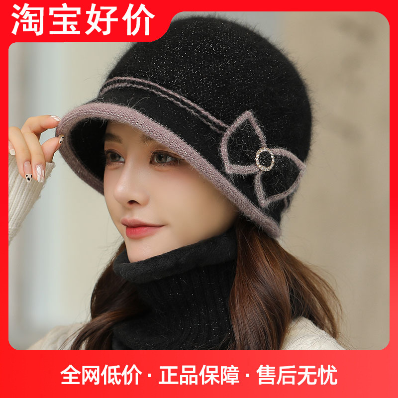 毛线帽帽子女秋冬百搭