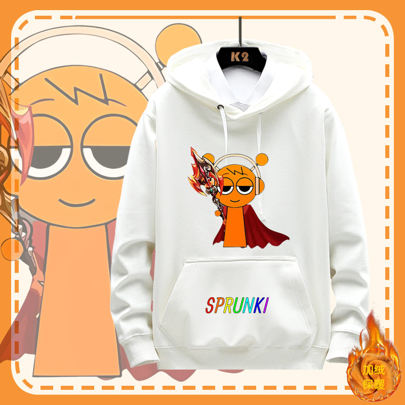 音乐节奏盒子周边连帽加绒卫衣