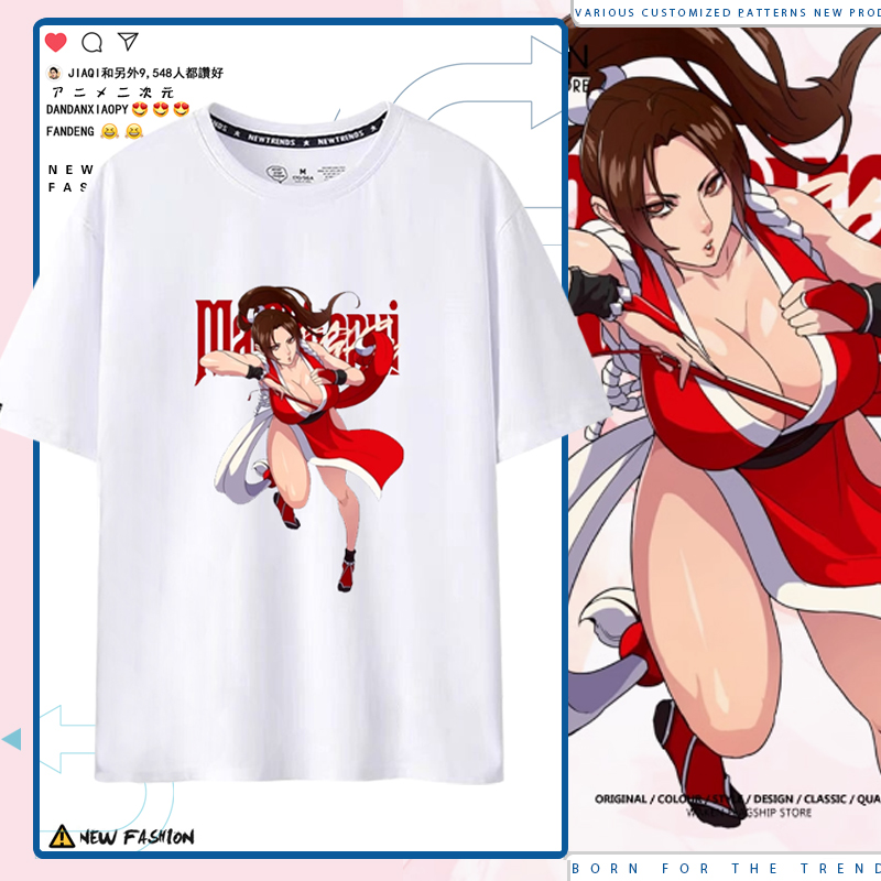 拳皇SNK不知火舞纯棉短袖