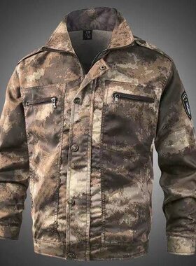 迷彩服套装男美军版美式军训服耐脏工作服外套战术服春夏季作训服