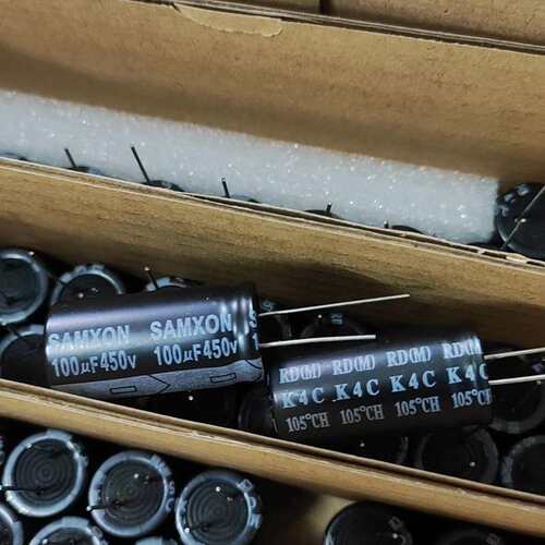 议价450v100uf台产三信软脚铝电解电容 100uf4可维修