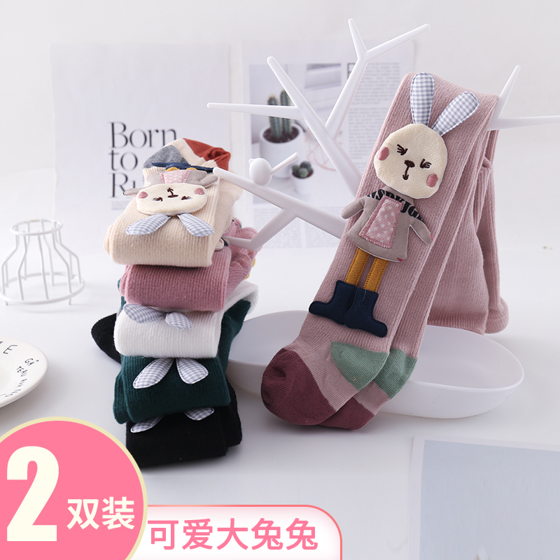 春秋薄款中厚外穿婴儿连脚打底裤