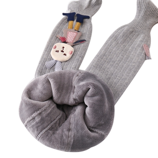 女童连裤袜秋冬一体绒婴儿打底裤宝宝大PP纯棉儿童加绒加厚连体袜