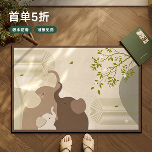 脚垫家用防滑耐脏厕所加厚垫子 浴室专用超吸水地垫卫生间2025新款