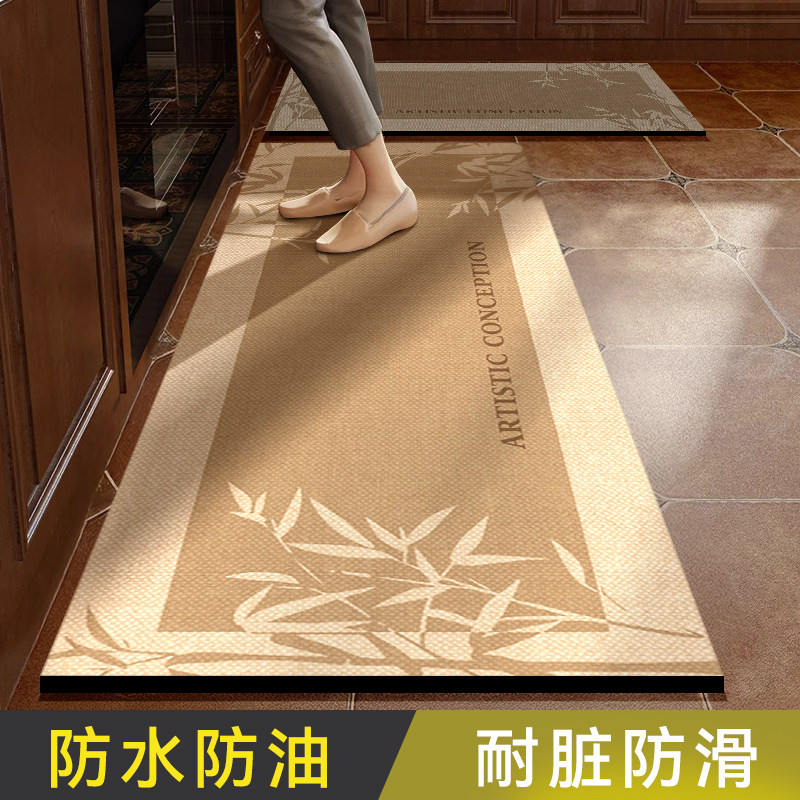 厨房地垫防油防水可擦免洗家用耐脏防滑硅藻泥脚垫新中式长条地毯,个性定制/设计服务/DIY,地毯/地垫定制,淘宝优惠券,粉丝福利购,淘宝优惠卷