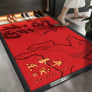 【苏州博物馆】高端大气入户门地垫2026马年新款别墅门口进门脚垫