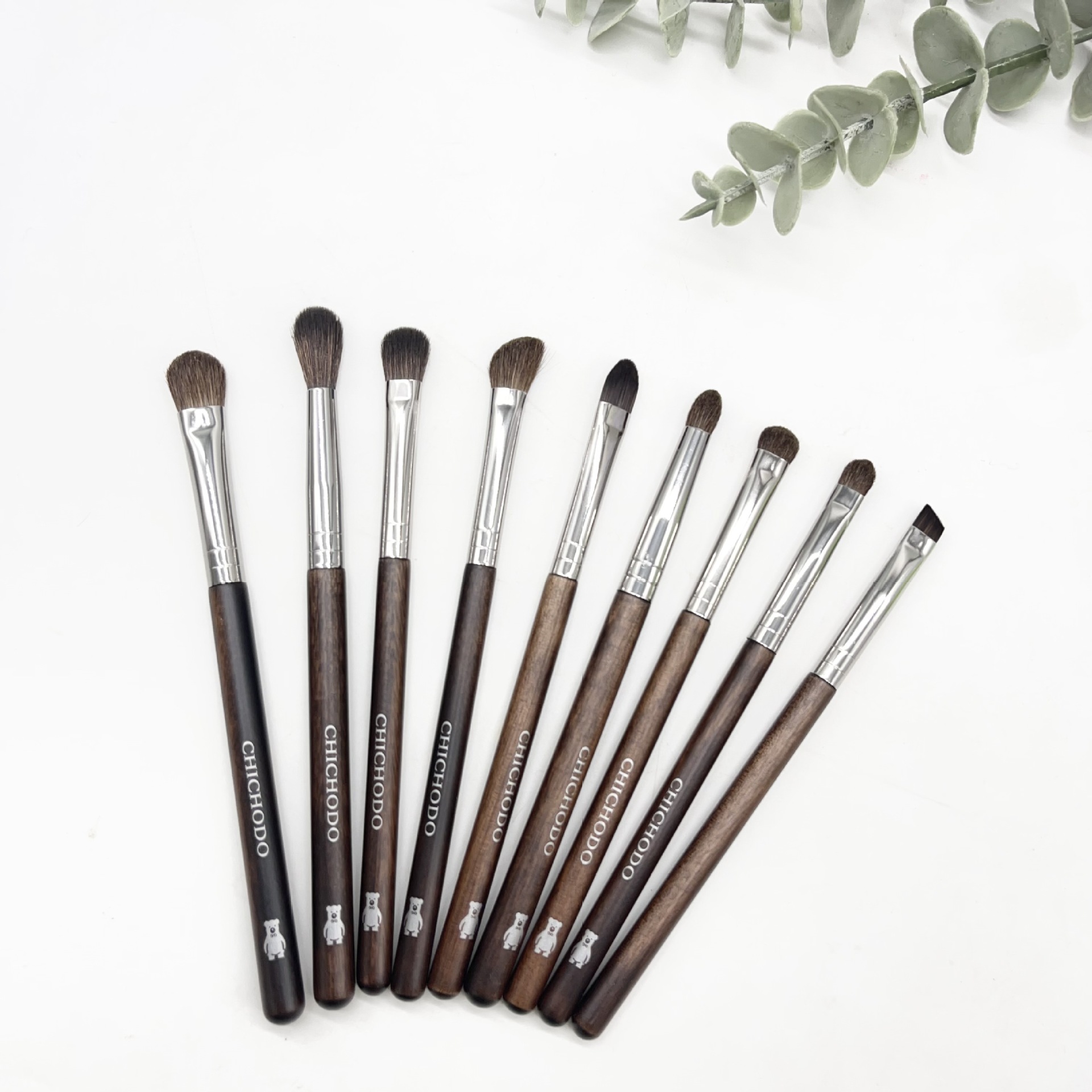 9支眼影动物毛小号马毛混合