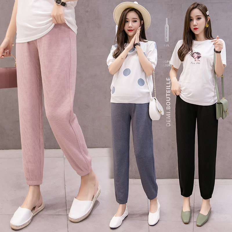 孕妇裤子春秋款阔腿裤秋冬款外穿打底裤休闲秋季潮妈长裤孕妇秋装