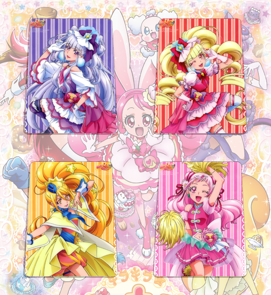 kirakira拥抱!魔法使光之美少女动漫卡片20张人物角色书签收藏卡