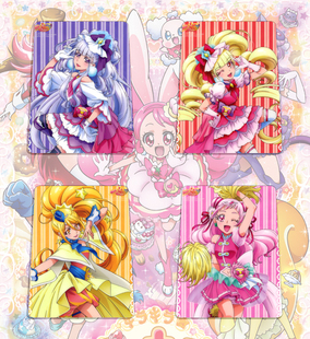 KiraKira拥抱!魔法使光之美少女动漫卡片20张人物角色书签收藏卡