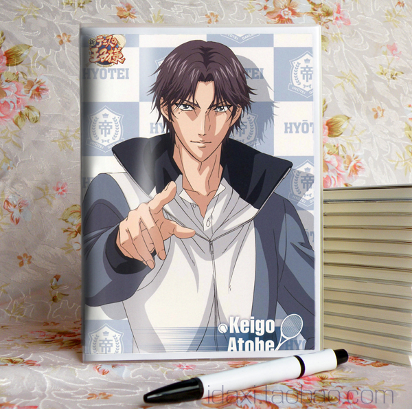 网球王子笔记本 越前龙马周边文具本子学生软抄A5胶套日记事本 新