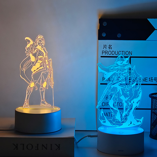 无畏契约周边瓦罗兰特捷风奇乐芮娜立牌玩偶手办摆件彩氛围小夜灯